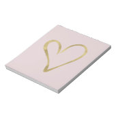 ハート金ゴールド ノートパッド (回転)