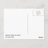 ハート金ゴールド ポストカード (裏面)