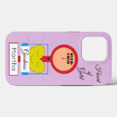 ハート金ゴールド Case-Mate iPhoneケース (裏面 (横))