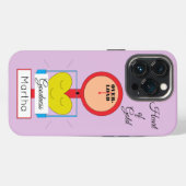 ハート金ゴールド iPhoneケース (裏面横)