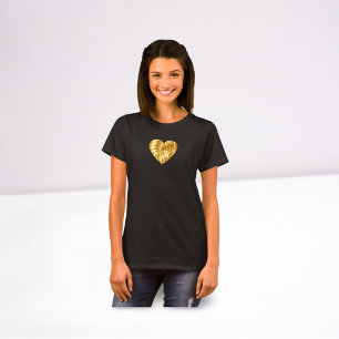 ハート金ゴールド Tシャツ