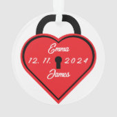 ハート錠 オーナメント (裏面)