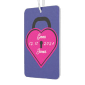 ハート錠 カーエアーフレッシュナー (左)