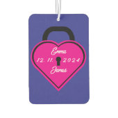 ハート錠 カーエアーフレッシュナー (裏面)