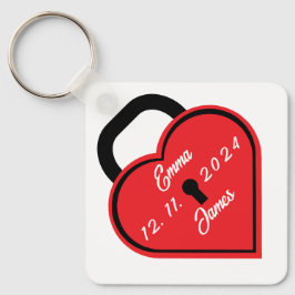 ハート錠 キーホルダー