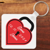 ハート錠 キーホルダー (裏面)