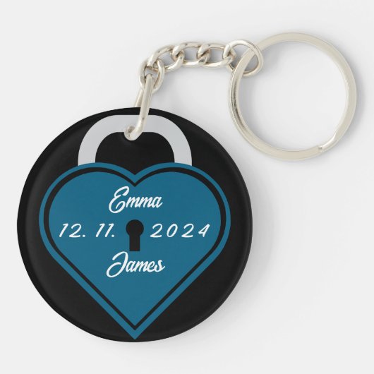 ハート錠 キーホルダー (裏面)