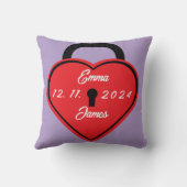 ハート錠 クッション (裏面)