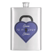 ハート錠 フラスク (正面)