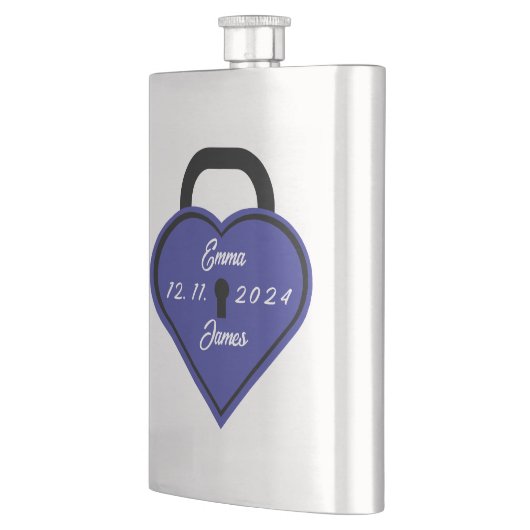 ハート錠 フラスク (左)