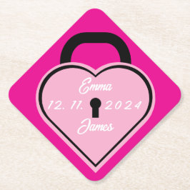 ハート錠 ペーパーコースター