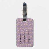 ハート鍵パターン ラゲッジタグ (裏面縦)