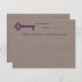 ハート鍵レシピカード (正面/裏面)