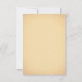 ハート鍵ヴィンテージウェディングRSVPカード 出欠カード (裏面)