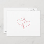 ハート開く ポストカード (正面/裏面)
