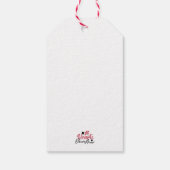 ハート開花改感動的新 – フローラ引用文 ギフトタグ (裏面)