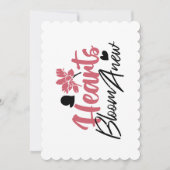 ハート開花改感動的新 – フローラ引用文 シーズンカード (正面)