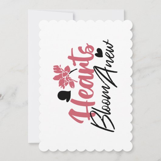 ハート開花改感動的新 – フローラ引用文 シーズンカード (正面)