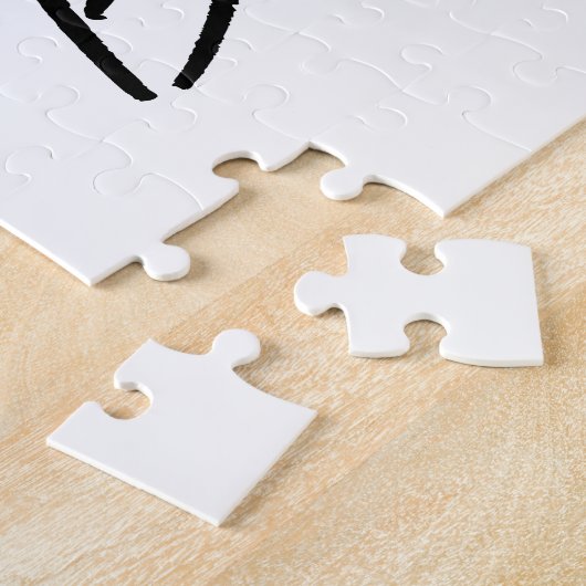 ハート開花改感動的新 – フローラ引用文 ジグソーパズル (側面)