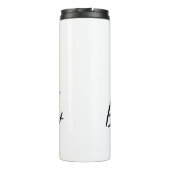 ハート開花改感動的新 – フローラ引用文 タンブラー (裏面)