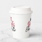 ハート開花改感動的新 – フローラ引用文 紙コップ (左)