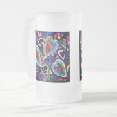 ハート集 フロストグラスビールジョッキ (正面左)