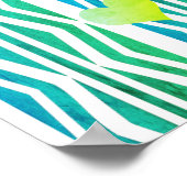 ハート雨赤ちゃんシャワー子供部屋ポスターバナー ポスター (角)