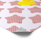 ハート雨赤ちゃんシャワー子供部屋ポスターバナー ポスター (角)