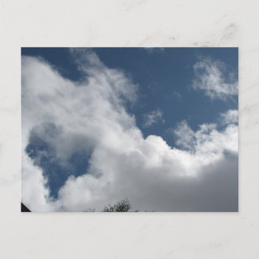 ハート雲はがき ポストカード (正面)