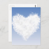 ハート雲 ポストカード (正面/裏面)
