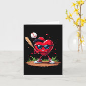 ハート面白いバレンタインデーのデザインを売る恋人 カード (黄色い花)