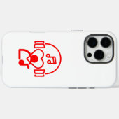 ハート音楽 Case-Mate iPhoneケース (裏面 (横))