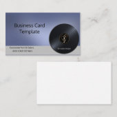 ハート音符ビニールレコード 名刺 (正面/裏面)