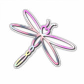 ハート頭のトンボ シール (正面)