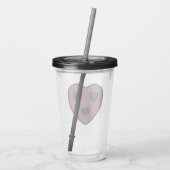 ハート顔アウト アクリルタンブラー (裏面)