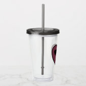 ハート顔アウト アクリルタンブラー (右)