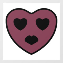 ハート顔アウト ウィンドウサイン