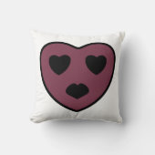 ハート顔アウト クッション (正面)