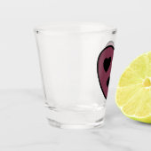 ハート顔アウト ショットグラス (左)