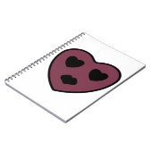 ハート顔アウト ノートブック (左側)