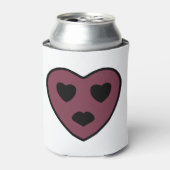 ハート顔アウト 缶クーラー (缶正面)