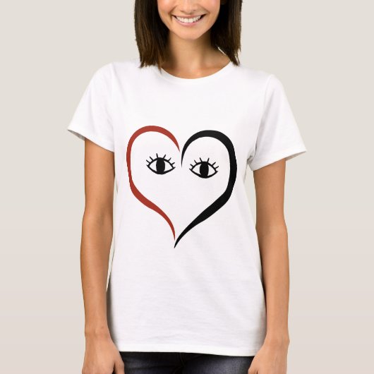 ハート顔 Tシャツ (正面)