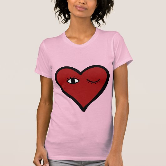 ハート顔Tシャツ Tシャツ (正面)
