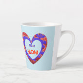 ハート顧客文字最高のMOMラテマグ カフェラテマグ (右)