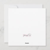 ハート風船のバレンタインデーベア シーズンカード (裏面)