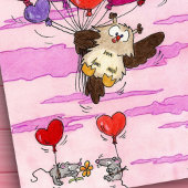 ハート風船ハガキbyニコールヤネス ポストカード