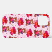 ハート風船パターン付テディベア Case-Mate iPhoneケース (裏面 (横))