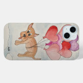 ハート風船付き犬 Case-Mate iPhoneケース (裏面 (横))