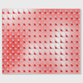 ハート飛んでいるの傾き ラッピングペーパー (フラット)