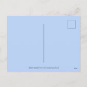 ハート飛んでいる白ユニコーン，ファンタジーペガサス シーズンポストカード (裏面)